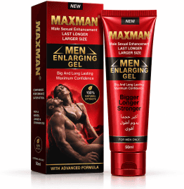 Maxman men enlarging gel 50ml with red and black packaging