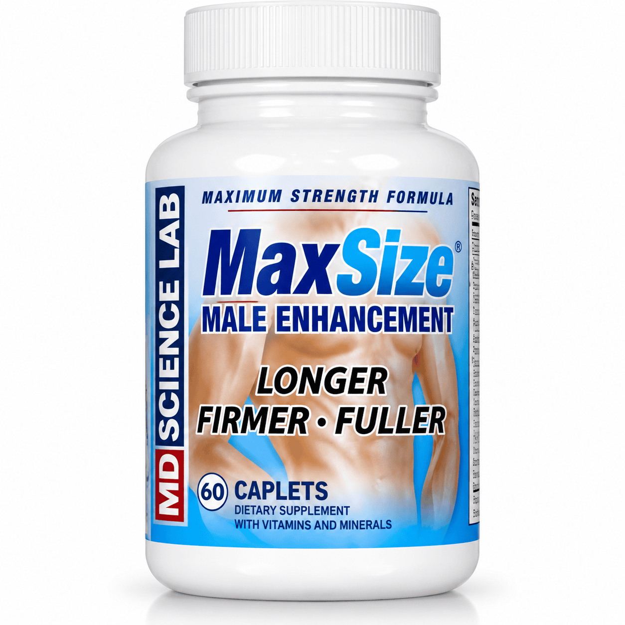MaxSize male enhancement capsules 60 count bottle