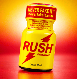 Rush Original 10 ml bottle and yellow product box.